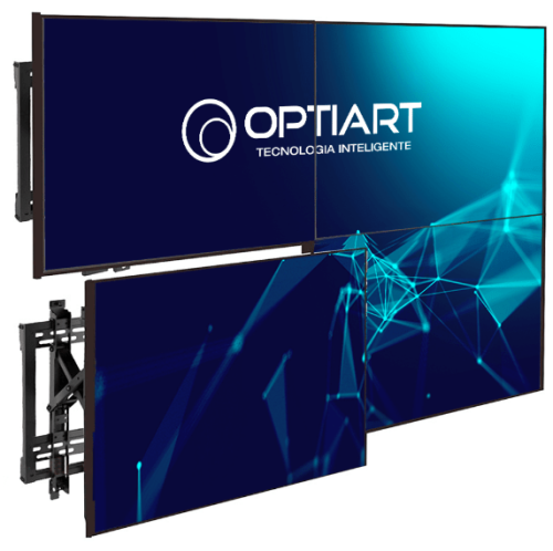 Suporte Para Telas Videowall Pop Out Optiart Solutions