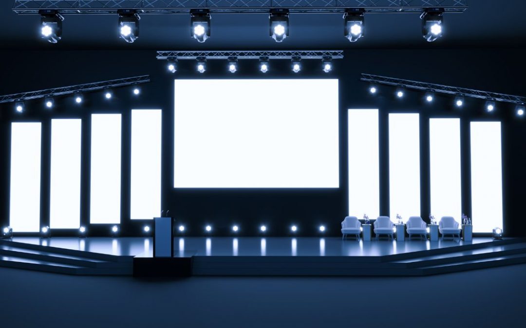 Painel de LED para eventos corporativos