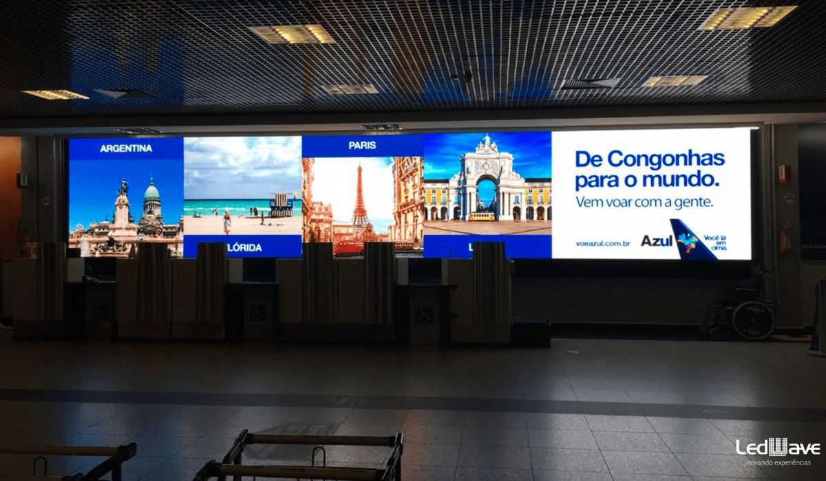 Painel de LED para Aeroportos