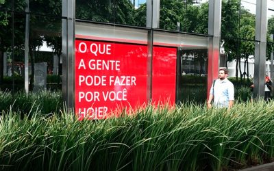 Painel de LED para bancos