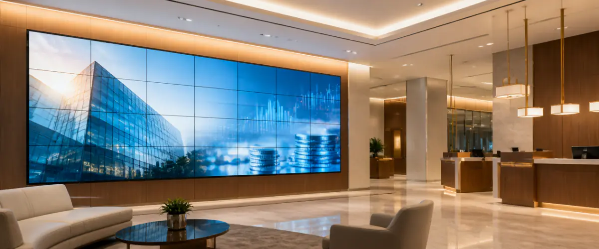 Vídeo Wall para Bancos