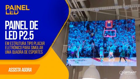 Painel de LED P2.5 — montagem — instalação Optiart em timelapse