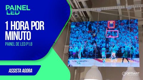 Painel de LED P1.8 — instalação Optiart em timelapse
