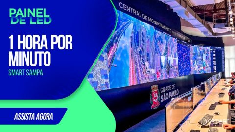 Painel de LED — Smart Sampa — instalação Optiart em timelapse