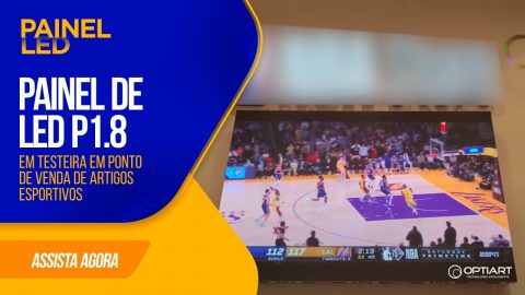 Painel de LED P1.8 — instalação Optiart em timelapse